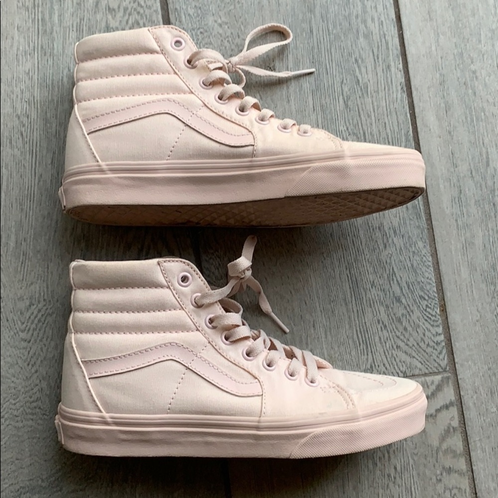 Pink high top vans